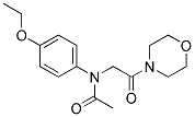 N-(P-ETHOXYPHENYL)-N-(2-MORPHOLINO-2-OXOETHYL)ACETAMIDE Struktur