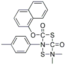 O-(1-NAPHTHYL)4,4-DIMETHYL-2-(P-TOLYL)-1,3-DITHIOALLOPHANATE Struktur