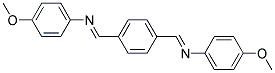 P-BIS(P-METHOXYPHENYLIMINOMETHYL)BENZENE Struktur