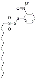 SS-(O-NITROPHENYL)1-DODECANEDITHIOPEROXYSULFONATE Struktur