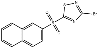 3-Bromo-5-(naphthalen-2-ylsulfonyl)-1,2,4-thiadiazole Struktur