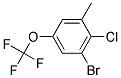 3-Bromo-2-chloro-5-(trifluoromethoxy)toluene Struktur