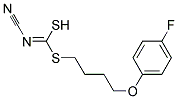 [3-(4-Fluorophenoxy)propyl]methyl-cyanocarbonimidodithioate Struktur