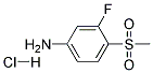 3-Fluoro-4-methylsulfonylanilinehydrochloride Struktur