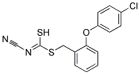 [(4-Chlorophenoxy)phenyl]methyl-cyanocarbonimidodithioate Struktur