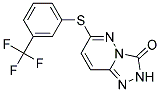 6-(3-(Trifluoromethyl)phenylthio)-[1,2,4]triazolo[4,3-b]pyridazin-3(2H)-one Struktur