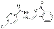 (Z)-4-Chloro-N'-((3-oxoisobenzofuran-1(3H)-ylidene)methyl)benzohydrazide Struktur