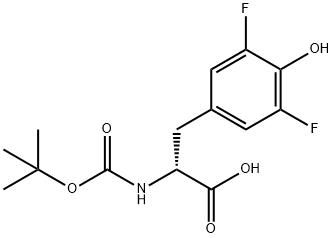 BOC-3,5-二氟-D-酪氨酸 結(jié)構(gòu)式