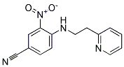 3-Nitro-4-(2-pyridin-2-yl-ethylamino)-benzonitrile Struktur