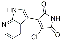 3-chloro-4-(1H-pyrrolo[2,3-b]pyridin-3-yl)-1H-pyrrole-2,5-dione Struktur