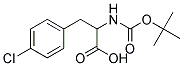 2-[(tert-butoxycarbonyl)amino]-3-(4-chlorophenyl)propanoic acid Struktur