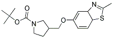 3-(2-Methyl-3a,7a-dihydro-benzothiazol-5-yloxymethyl)-pyrrolidine-1-carboxylic acid tert-butyl ester Struktur