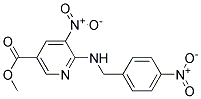 5-Nitro-6-(4-nitro-benzylamino)-nicotinic acid methyl ester Struktur