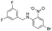 (4-Bromo-2-nitro-phenyl)-(3,5-difluoro-benzyl)-amine Struktur