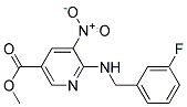 6-(3-Fluoro-benzylamino)-5-nitro-nicotinic acid methyl ester Struktur