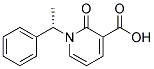 2-oxo-1-[(1S)-1-phenylethyl]-1,2-dihydropyridine-3-carboxylic acid Struktur