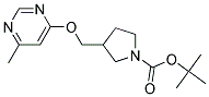 3-(6-Methyl-pyrimidin-4-yloxymethyl)-pyrrolidine-1-carboxylic acid tert-butyl ester Struktur