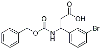 3-{[(benzyloxy)carbonyl]amino}-3-(3-bromophenyl)propanoic acid Struktur