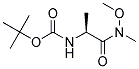 tert-butyl {(1S)-2-[methoxy(methyl)amino]-1-methyl-2-oxoethyl}carbamate Struktur