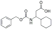 3-{[(benzyloxy)carbonyl]amino}-3-cyclohexylpropanoic acid Struktur