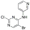 5-bromo-2-chloro-N-pyridin-3-ylpyrimidin-4-amine Struktur