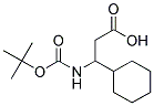 3-[(tert-butoxycarbonyl)amino]-3-cyclohexylpropanoic acid Struktur