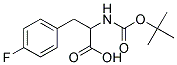 2-[(tert-butoxycarbonyl)amino]-3-(4-fluorophenyl)propanoic acid Struktur