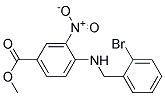 4-(2-Bromo-benzylamino)-3-nitro-benzoic acid methyl ester Struktur