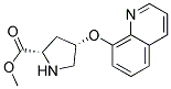 methyl (2S,4S)-4-(quinolin-8-yloxy)pyrrolidine-2-carboxylate Struktur