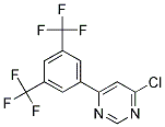 4-(3,5-Bis-trifluoromethyl-phenyl)-6-chloro-pyrimidine Struktur