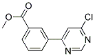 3-(6-Chloro-pyrimidin-4-yl)-benzoic acid methyl ester Struktur