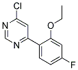 4-Chloro-6-(2-ethoxy-4-fluoro-phenyl)-pyrimidine Struktur