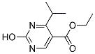 ethyl 2-hydroxy-4-(1-methylethyl)pyrimidine-5-carboxylate Struktur