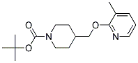 4-(3-Methyl-pyridin-2-yloxymethyl)-piperidine-1-carboxylic acid tert-butyl ester Struktur