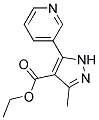 ethyl 3-methyl-5-pyridin-3-yl-1H-pyrazole-4-carboxylate Struktur