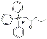 CARBETHOXYMETHYL TRIPHENYL PHOSPHONIUM FLUORIDE Struktur