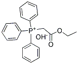 CARBETHOXYMETHYL TRIPHENYL PHOSPHONIUM HYDROXIDE Struktur