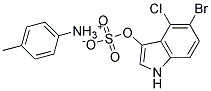 5-BROMO-4-CHLORO-3-INDOLYL SULFATE P-TOLUIDINE SALT Struktur