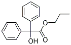 BENZILIC ACID, N-PROPYL ESTER Struktur