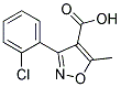 3-(o-Chlorophenyl)-5-Methylisoxazole-4-Carboxylic Acid Struktur