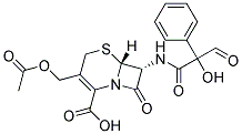 7-Formylmandelamidocephalosporanic acid Struktur