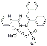 3-(2-Pyridyl)-5,6-diphenyl-1,2,4-triazine disulfonic acid, disodium salt Struktur