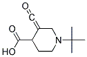 N-tert-Butyl carbonyl isonipecotic acid Struktur