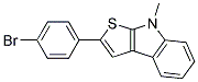 2-(P-BROMOPHENYL)-8-METHYL-8H-THIENO(2,3-B)INDOLE Struktur