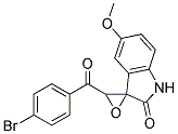 3'-(P-BROMOBENZOYL)-5-METHOXYSPIRO(INDOLINE-3,2'-OXIRAN)-2-ONE Struktur