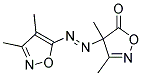 4-(3,4-DIMETHYL-5-ISOXAZOLYLAZO)-3,4-DIMETHYL-2-ISOXAZOLIN-5-ONE Struktur