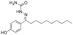 4'-HYDROXYDECANOPHENONESEMICARBAZONE Struktur