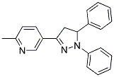 5-(1,5-DIPHENYL-2-PYRAZOLIN-3-YL)-2-METHYLPYRIDINE Struktur