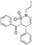 CIS-6-BENZOYL-5-PHENYL-2-PROPYL-5,6-DIHYDRO-2H-1,2-THIAZINE1,1-DIOXIDE Struktur