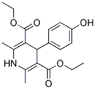 DIETHYL4-(P-HYDROXYPHENYL)-2,6-DIMETHYL-1,4-DIHYDRO-3,5-PYRIDINEDICARBOXYLATE Struktur